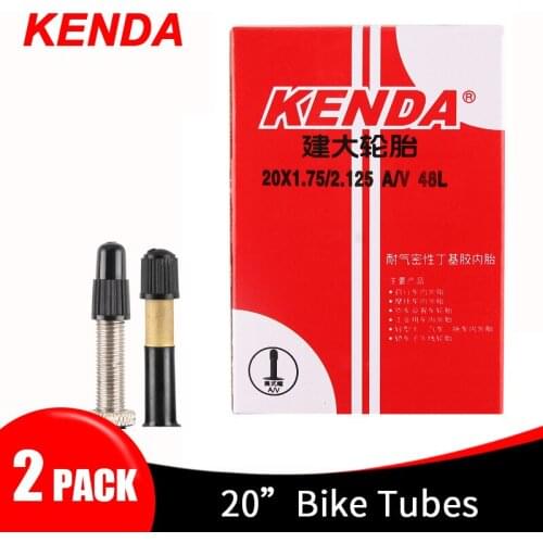 2 Units Kenda Inner Tube 20 Inches Bicycle Tire For FV AV Schrader Presta Valves Kids Bikes Tubes 48/60 MM Bike Inner Tire