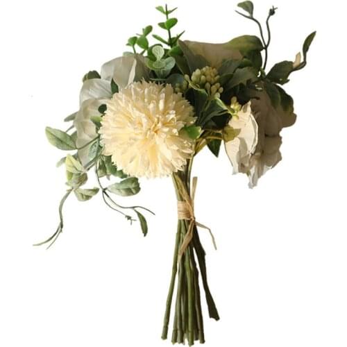 Dried rose bouquet Wedding decoration artificial flowers fake plant bouquets dry bouquets home decoration photography props