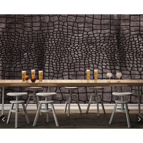 Texture Crocodiles photo 3d wallpaper,living room tv sofa bedroom restaurant bar Background decorative wallpaper
