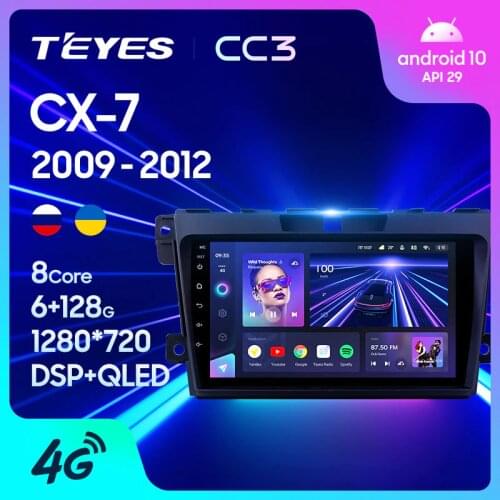 TEYES CC3 For Mazda CX7 CX-7 CX 7 ER 2009 - 2012 Car Radio Multimedia Video Player Navigation stereo GPS Android 10 No 2din 2 din dvd