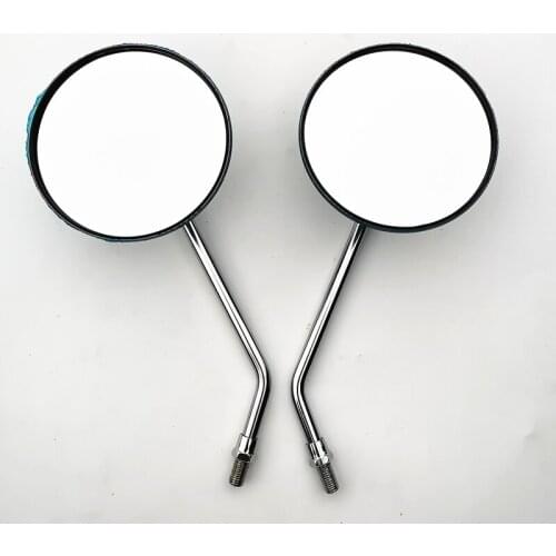 Screw M10 Motorcycle Rearview Mirrors Chrome Scooter Side Mirror GN125 GN125H GN250 GN400 HJ125-8 Rearview Mirror