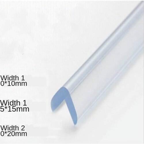 2M Corner Protector Strip Table Edge Furniture Corner Guards Silicone Cover Wall Edge for Kids Collision Bumper Strip