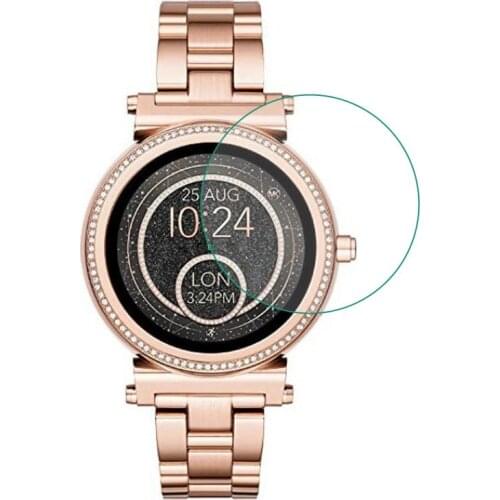 Tempered Glass Protective Film Guard For Michael Kors Access Sofie Watch Smartwatch Display Screen Protector Cover Protection