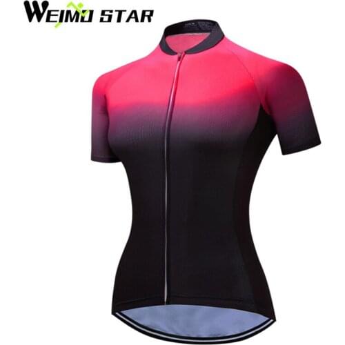 WEIMOSTAR Team Womens Breathable Ropa Ciclismo Cycling Jersey Short Sleeve Summer Shirts Bicycle Wear Riding Tops Bike