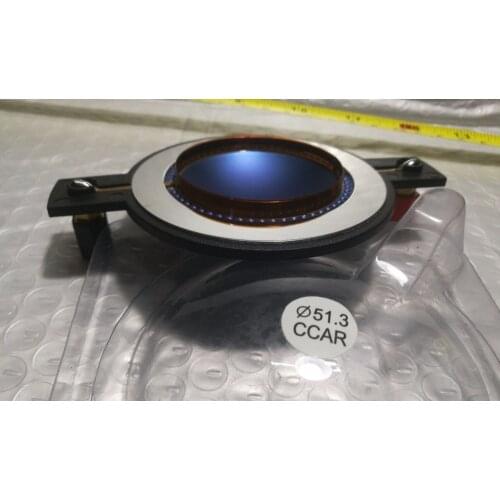 1 pcs ID: 51.3mm blue Titanium alloy diaphragm 8 ohm tweeters horn speaker CCAR voice coil