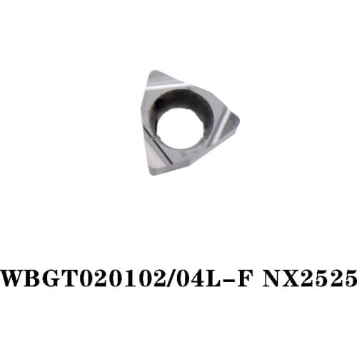 100% Original WBGT WBGT020102L-F NX2525 WBGT020104L-F 10pcs CNC lathe Insertion Carbide Insert Quality Assurance High Efficient