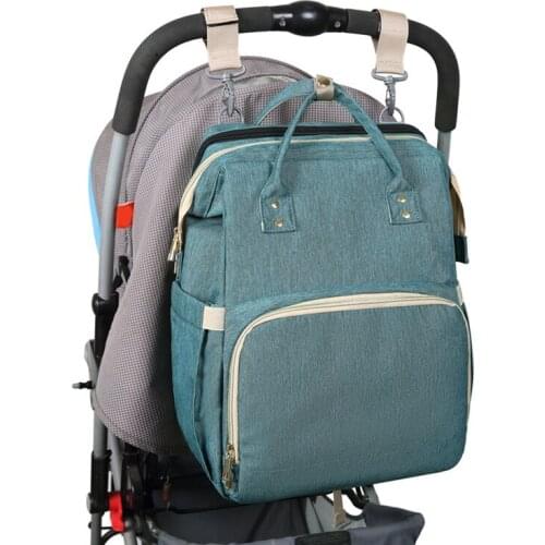 2in1 Multifunctional Backpack Diaper Bag Baby Bed Bags Travel 2 In 1 Insulated Sundries Organizer Mommy Folding Crib Bags