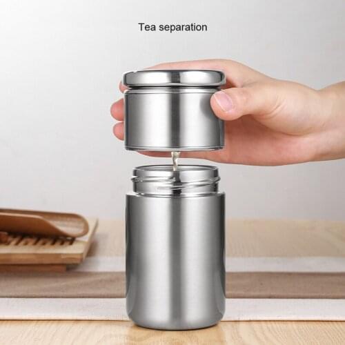 200ml/300ml/420ml/600ml Thermos Bottle 304 Stainless Steel Water Bottle Tea and Water Separation Vacuum Flask Thermos Cup