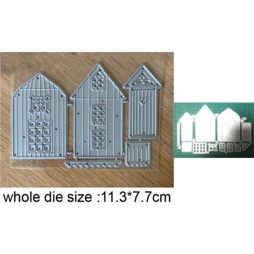2021 new metal dies House Lawn Grass Cutting Dies Stencils dies DIY Scrapbooking dies Decoration Embossing Die Cuts Craft dies