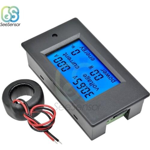 AC 80-260V DC 6.5-100V 20A 100A LED Display Digital Voltmeter Ammeter Wattmeter Voltage Current Power Energy Meter Tester