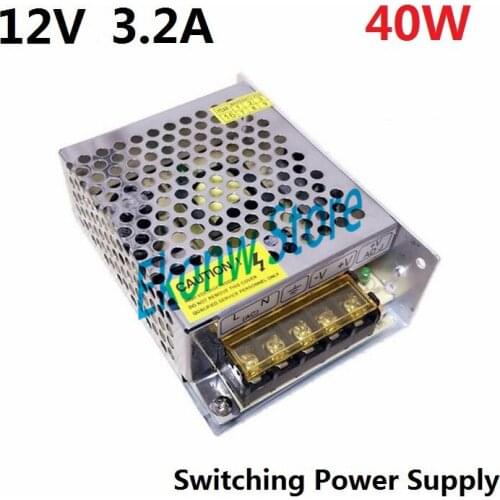 40W 12V 3A Switching Power Supply Factory Outlet SMPS Driver AC110-220V to DC12V Transformer for LED Strip Light Module Display