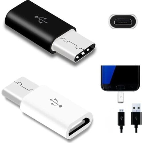 500PCS USB Cable USB-C 3.1 Type C Male to Micro USB Female Type-C Mobile Phone Converter Adapter Cables For Macbook Nokia