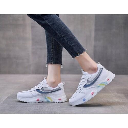 Women Sneakers 2021 Fashion Non Slip Sport Shoes Women Comfort Casual White Shoes Women Platform Sneakers Zapatillas De Deporte