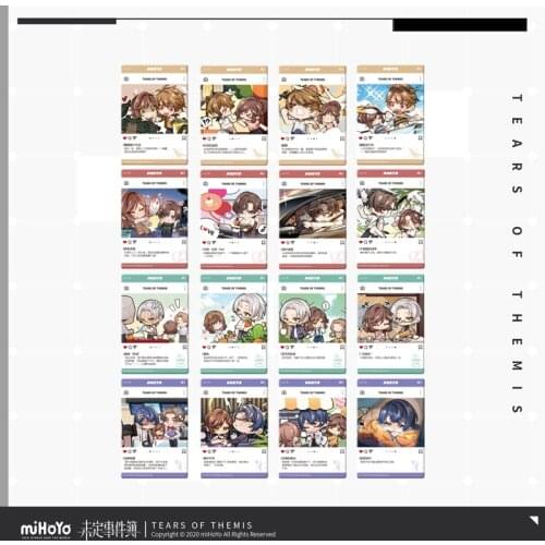 Love Game Tears of Themis Cosplay Diy Card Set Artem Marius Vilhelm Xiayan Halloween Acrylic Accessories Xmas Decoration Gift