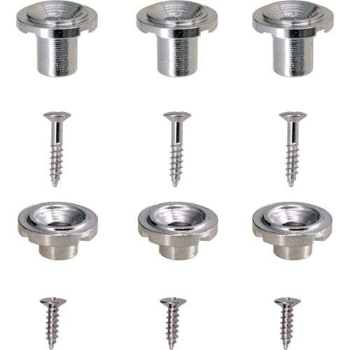 MagiDeal 6pcs Silver Guitar String Tree Retainer for Electric Guitar Parts