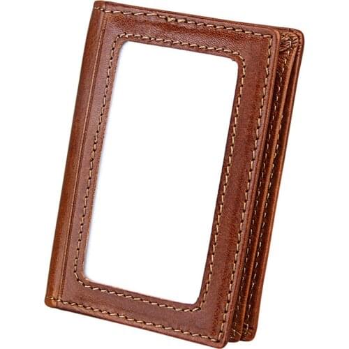 Business Unisex passport cover Genuine Leather women card holder Prevention of rfid design Passport Case Wallet License Credit