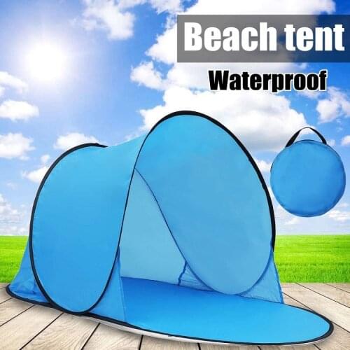Portable Outdoor Waterproof Camping Beach Picnic Tent Pop Up Open Camping Tent Fishing Hiking Automatic Instant Travel Tent