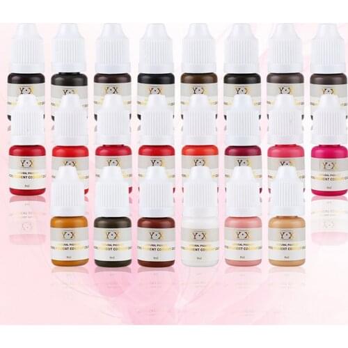 Semi Permanent Makeup Eyebrow Ink Lips Eye Line Tattoo Color Microblading Pigment RP