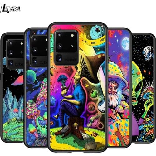 Psychedelic Mushroom for Samsung Note 20 S20 FE Lite Ultra Plus A91 A71 A51 A41 A31 A21 A21S A11 A12 A42 A01 Phone Case