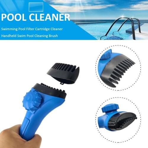 Handheld Swimming Pool Filter Cleaner Cleaning Brush Hot Tub Spa Pond Pool Filter Cleaner Swimming Pool Cleaning Accessory