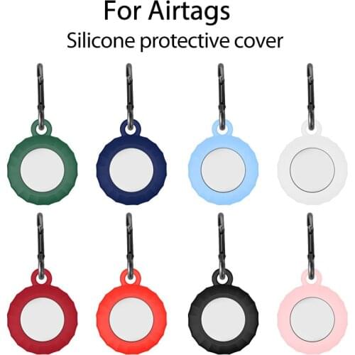 Silicone Protective Case For Apple Airtags Tracker Protective Case Anti-lost Anti-drop Silicone Case Anti-lost Accessories