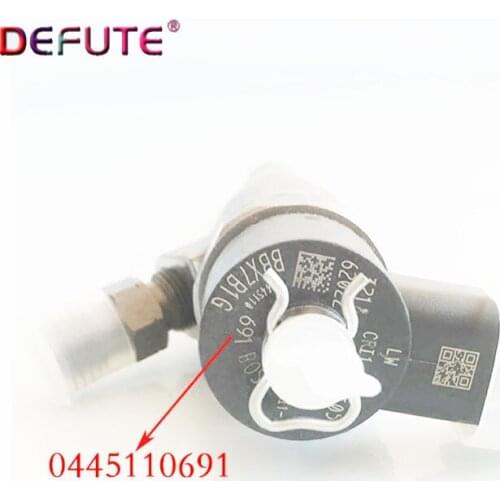 Rail fuel injector 0445110691 rail injector assembly, DLLA155P2312 fuel injection nozzle with built-in F00VC01386 valve assembly