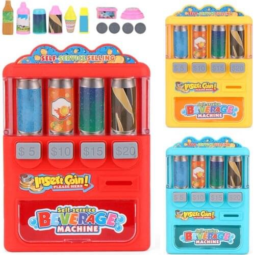 Drinks Vending Machine Education Learning Shopping Game Boy Girl Play House Toy