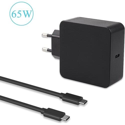 65W USB-C Type C Charger Fit for HP Spectre x360 13 15 5T EliteBook x360 830 735 Notebook Laptop AC Adapter Power Supply Cord