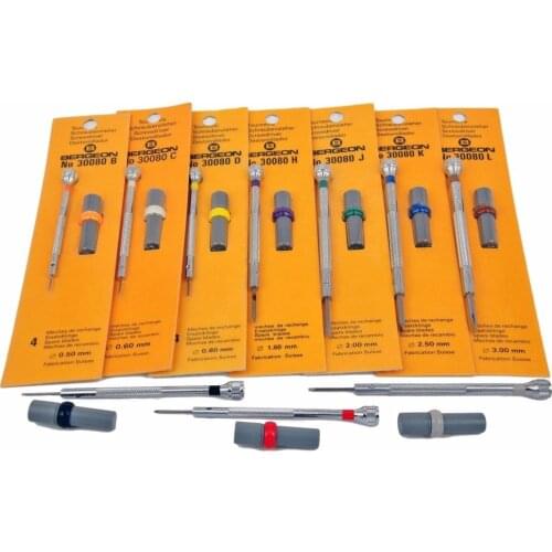 1pc Bergeon Watchmaker Screwdriver 30080 with Replacement Tips Free Shipping