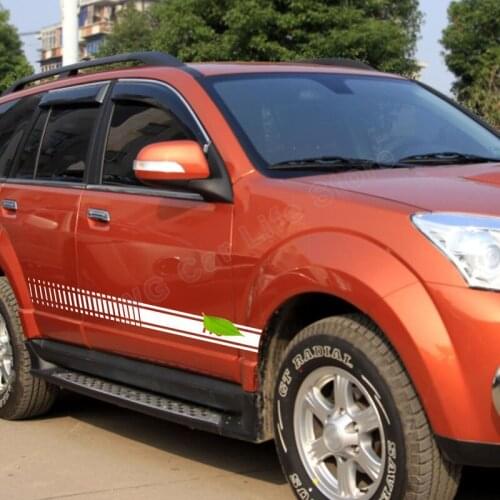 2 Pcs Car Sticker For Haval H5 H6 H9 Car Sports Long Styling Skirt Sticker Auto Decals DIY Accessories