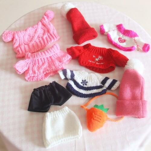 20cm PP cotton Replaceable clothes Doll Winter sweater Sean Xiao Clothes Childrens Christmas gifts