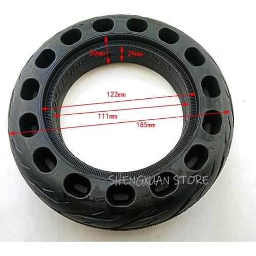 200x50 Solid Tubeless Rubber Tire 8 x 2 inch 8" for Folding Electric Scooter 8-inch E-Scooter Pocket Bike Razor E100 E150 E-200