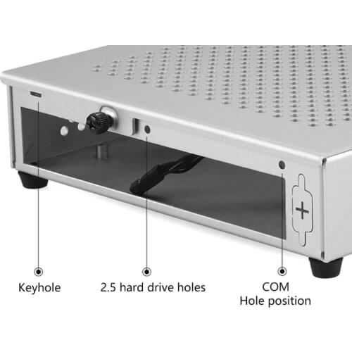 203B QX03 Mini ITX Computer Case USB 2.0 HTPC Host Case ITX Enclosure Desktop Case