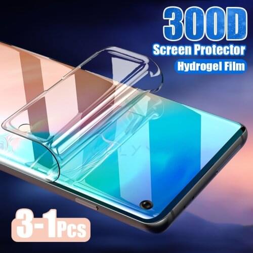 3-1 Pcs Hydrogel Film On The Screen Protector For Samsung Galaxy M31 A41 M21 A51 A71 A81 A01 Screen Protector For A10 A20 A30 S