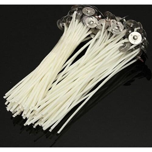30 Pcs Candle Wicks Cotton Core Waxed with Sustainer for Candle Making