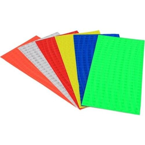 4Pcs/Reflective tape fluorescent Bicycle stickers mountain bike dead speed night light warning car stickers tire accessories