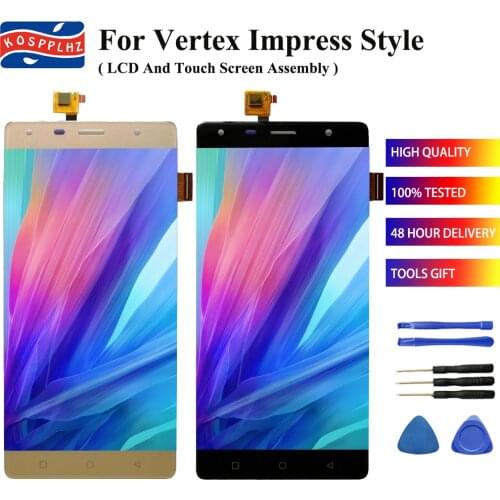 5.5 inch Original For Vertex impress Style Full LCD Display Touch Screen 100% Original Tested Digitizer Glass Assembly