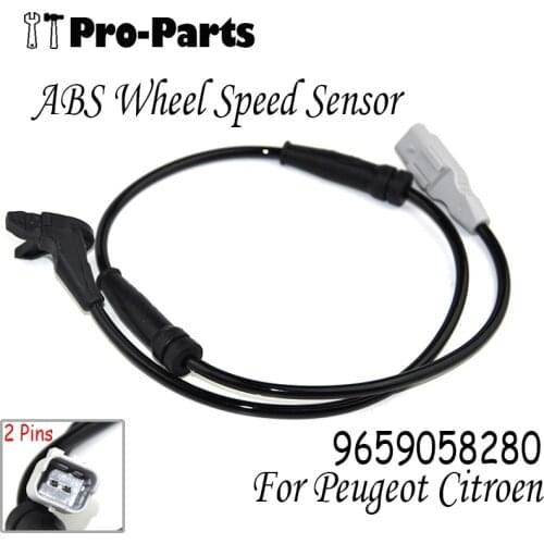9659058280 Front Left Right ABS Wheel Speed Sensor for PEUGEOT 307 308 408 Citroen C4 96353847 454588 0265007423 4545K3