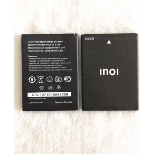 2PCS/LOT New 2250mAh INOI3 lite Battery For INOI 3 / inoi 3 Lite INOI3 lite Smart Cell Phone Battery