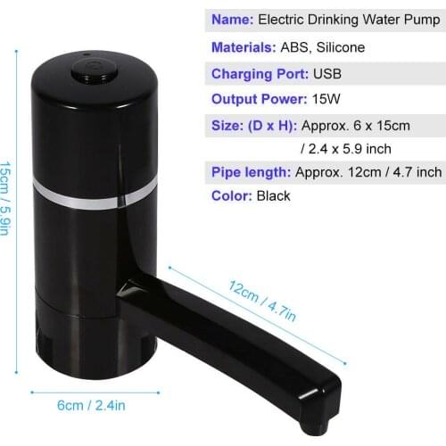 Auto Portable Wireless Electric Pump Dispenser Drinking Switch Water Bottle SDF-SHIP