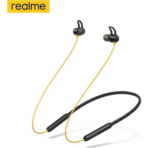 Realme Buds Wireless Neckband Earphone 11.2mm Bass Boost Magnetic Connection Portable Bluetooth 5.0 Earphone
