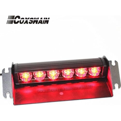 Coxswain Car flash light Windshield Emergency Caution light DRL Daytime warning fog lamp Beacon Strobe hazard fog light lamp 12V