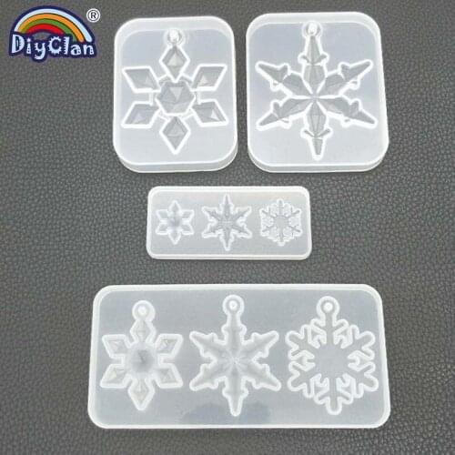 Diy Epoxy Resin Snow Pendant Siliconel Mold Handmade Jewelry Accessories Tools Easy To Used