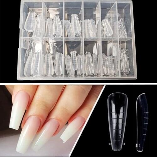 Dual Forms Nail System Extension Mold Tips For Quick Building UV Gel Acrylic False Nails Upper Form