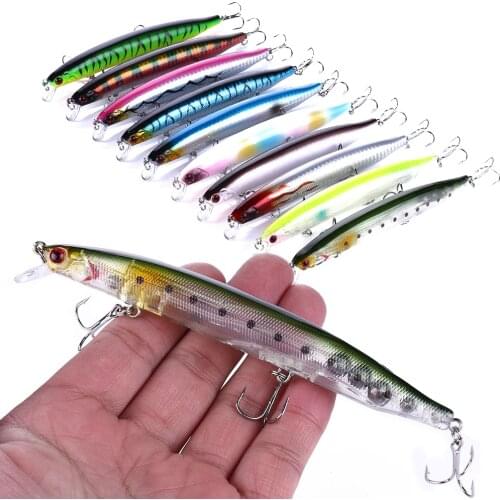 HENGJIA 1pcs 13.5cm 18.5g Big Fishing Wobbler Artificial Hard Bait Rattling Crankbait Jerkbait 6# Treble Hooks Fishing Tackle