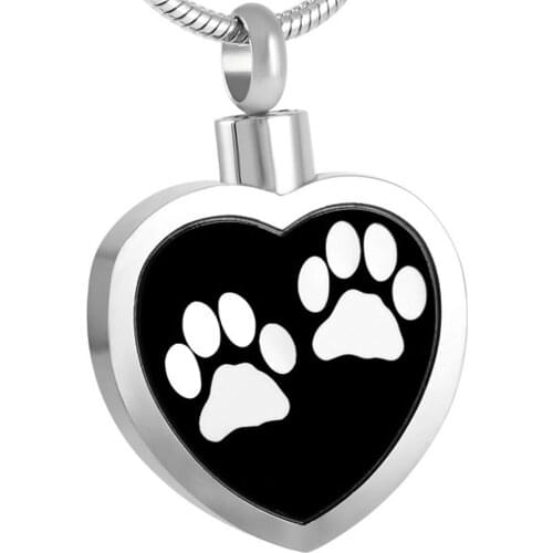 Ijd8247 Wholesale Reliable Reputation Stainless Steel Pet Dog Cat Ash Keepsake Cremation Jewelry Pendant Necklace Women Man