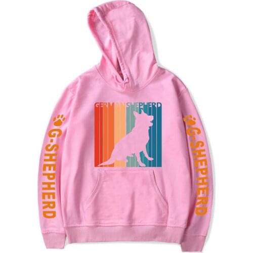 Personality New Arrival German shepherd Hoodies Men/Women Autumn Winter Hip Hop Hoodie Print German shepherd Long Sleeve Pullove