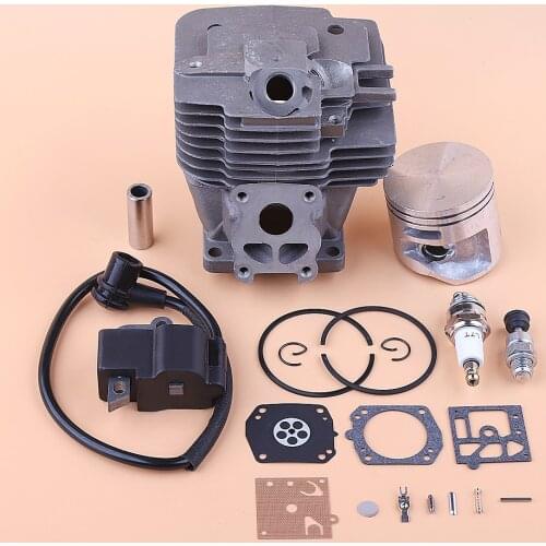 52mm Big Bore Cylinder Piston Kit For Stihl MS441 MS 441 Chainsaw Ignition Coil Spark Plug Carburetor Repair Kit 1138 020 1201