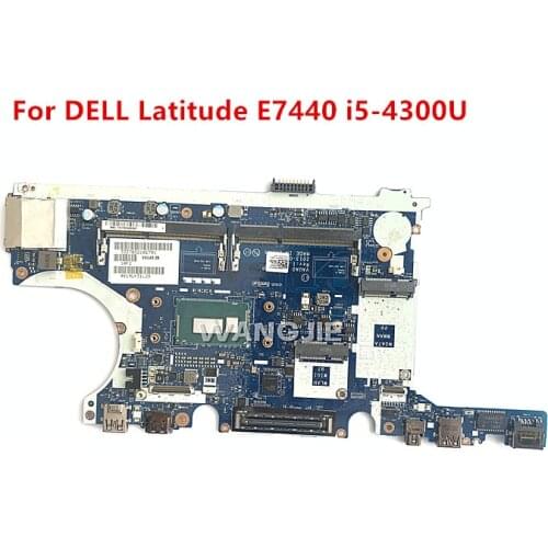 DWJC CN-03M26R 03M26R Laptop motherboard For DELL Latitude E7440 i5-4300U Notebook Mainboard LA-9591P SR1ED 100% working