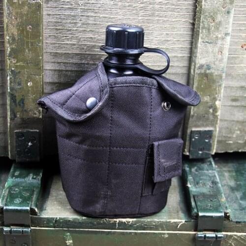 Outdoor 1L Military Camping Army Water Bottle With Pouch Tactical Gear Pouch for Camping Hiking Survival Kit Accessories